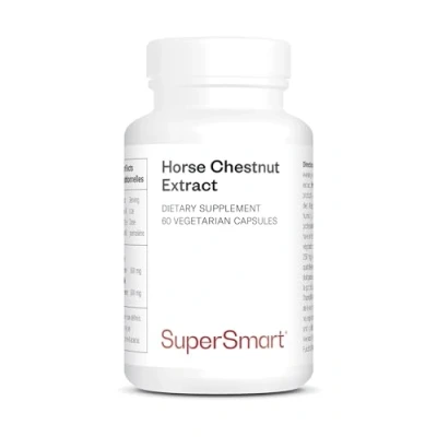 Image de Horse Chestnut Marron d’Inde Contribue à une Bonne Circulation Sanguine Ainsi qu&#039;à Réduire la Circonférence de Jambe Extrait Standardisé 20% d’Escine Vegan Supersmart