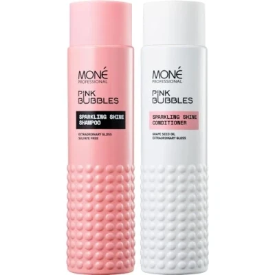 Image de MONÉ PROFESSIONAL Ensemble Shampooing et Après Sans Sulfate Couleur brillance Routine quotidienne professionnelle contre les cheveux ternes (2x300 ml)