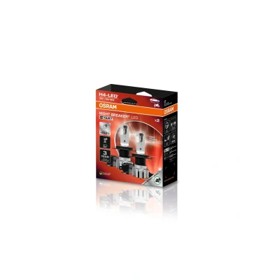 Image de Osram Night Breaker H4 LED Start Feux de route et croisement homologués pour la circulation routière, jusqu&#039;à 230% luminosité en plus, 6000 K, 12 V