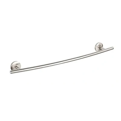 Image de WENKO Porte Serviettes Cuba Matt, Barre avec 2 Bras Mobiles, qualité Massive en Zinc INOX moulé sous Pression au Fini dépoli, 5 x 7 41,5 cm