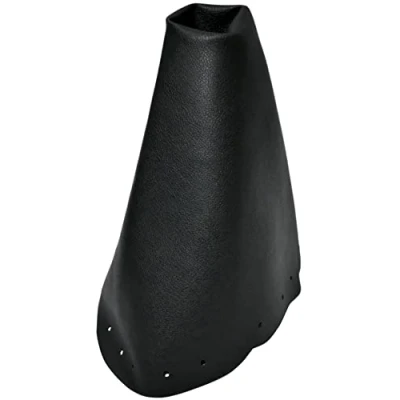 Image de AERZETIX C59061 Soufflet de levier vitesse compatible avec Renault Twingo 2 2007 à 2013 couleur: noir en cuir synthétique