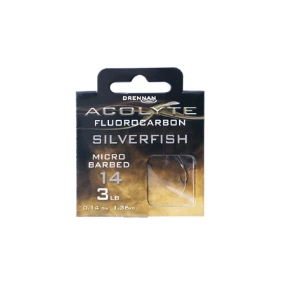 Image de Drennan Acolyte Fluorocarbon Silverfish Micro Ardillon (30 cm) Taille: l&#039;Hameçon 16 0.12mm