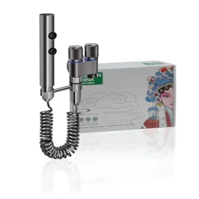 Image de Ensemble de pulvérisateur bidet, douche portable, fixation bidet pour toilettes UK, avec tuyau extensible 2 m et à double valve commande, musulmane,