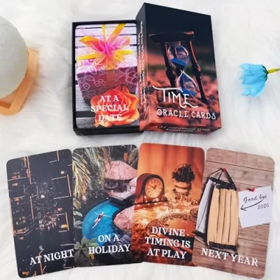 Image de QCFQCF Time Oracle Cards Deck, Divine timing Cards, for Beginners, Réponses à toutes vos questions relatives au