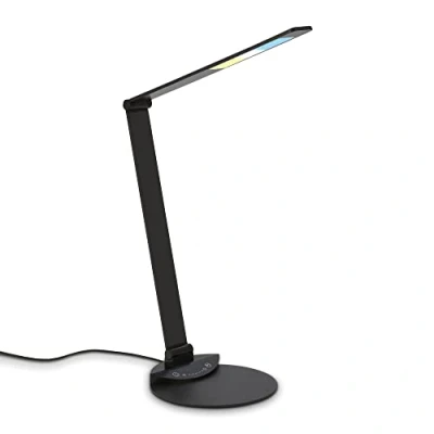 Image de BRILONER Lampe de table LED réglable, pivotante, bureau Touch, Température couleur Variable, Noir