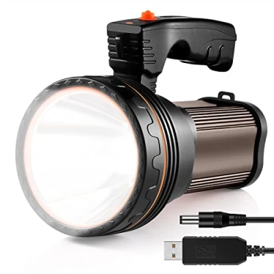Image de Af Wan Lampe Torche LED Rechargeable Etanche, Puissante à super lumineuse 9000 mAh 7000 lumens Camping Projecteur Portable, Lanterne pour Randonnée Ustellar
