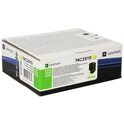 Image de Lexmark 74C2SY0 Jaune Toner