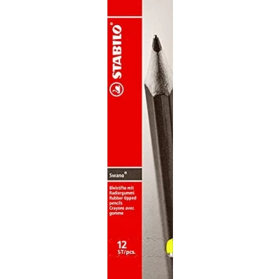 Image de STABILO 4907/HB 24 crayons Swano fluo, jaune