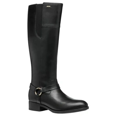 Image de Geox D Felicity NP ABX Bottes, Femme, Taille: 41, Black Cuir et textile