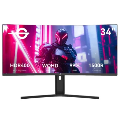 Image de Écran Gaming TITAN ARMY C34A1R 34 Pouces Incurvé 1500R 21:9 VA WQHD 165 Hz 3440 x 1440 1 ms MPRT HDR400 FreeSync &amp; G Sync