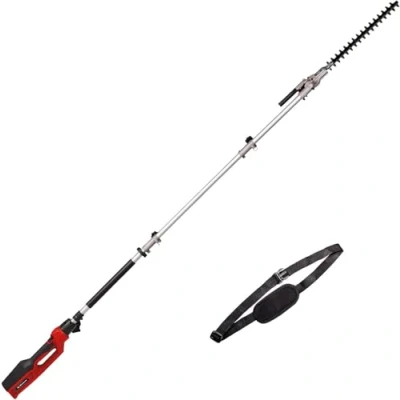 Image de Einhell Taille haies télescopique GC HH 9046 (900 W, espacement des dents de 20 mm, portée 1,97 m, s&#039;étend jusqu&#039;à 2,60 m)