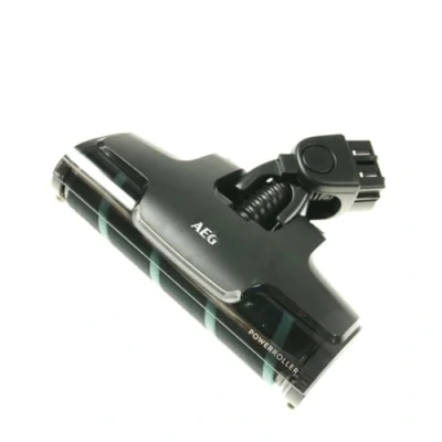 Image de AEG AZE137 Power Roulette Souple (Brosse de Sol idéale pour Les sols durs, Excellente Aspiration, Phare Avant LED, poussière Fine et Particules XXL, Nettoyage en Douceur, Compatible avec QX9, Noir)