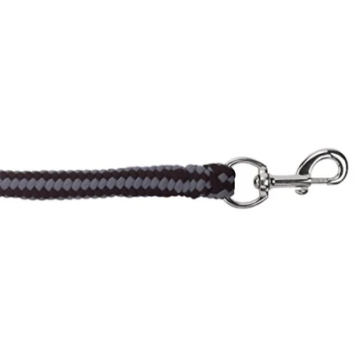 Image de Covalliero Corde pour Licol Hippo Mousqueton Noir/Argent 2m