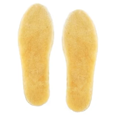 Image de riemot Semelles intérieures Chaudes en Peau d&#039;agneau, Mixte, Jaune, 38