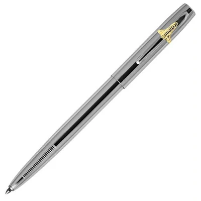 Image de Fisher Space Pen Cap O Matic Stylo spatial chromé avec emblème navette (M4CSH)