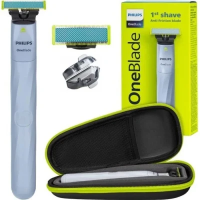 Image de Rasoir Philips OneBlade First Shave QP1324/20 avec tondeuse + etui.
