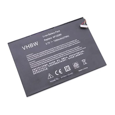 Image de vhbw Batterie Compatible avec Acer Iconia Tab A3, A3 A10, A11, P3 171, W510, W510 1422 Tablette Pad (7300mAh, 3,7V, Li polymère)
