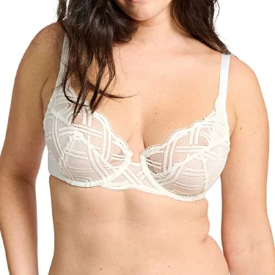 Image de Sans Complexe, Soutien Gorge Classique Armatures, pour Femmes, Modèle Elise 70AAH61, Ivoire, 105D