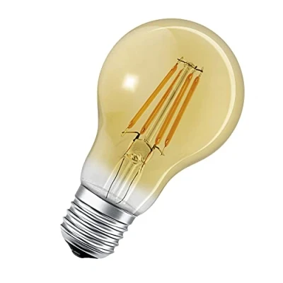 Image de LEDVANCE Lampe LED intelligente avec technologie WiFi, E27 base, verre doré ,Blanc chaud (2400K), 680 Lumen, Remplacement de la traditionnelle 53W Ampoules 1 Pack