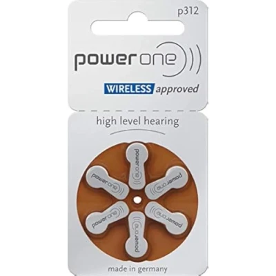 Image de Varta Powerone Lot de 120 Piles Zinc air Type 312 pour appareils auditifs PR41 ZL3