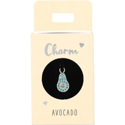 Image de Depesche 11834 060 Charm Avocado, Pendentif argenté pour Colliers, Bracelets et Boucles d&#039;oreilles, idéal comme Petit Cadeau, Multicolored, Normal