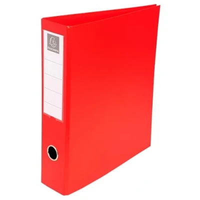 Image de Exacompta Réf. 51740E Carton de 10 classeurs PVC 4 anneaux en D 50 mm Dos 70 Dimensions extérieures : 32 x 29 cm Format à classer A4 Maxi Assortis