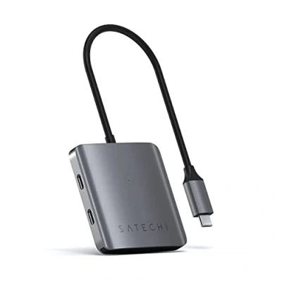 Image de Satechi Aluminium 4 Port USB C Hub Gris sidéral ST UC4PHM