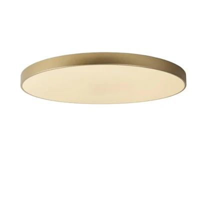 Image de LUCIDE UNAR Plafonnier Ø 80 cm LED 3 StepDim 1x80W 2700K Or Mat/Laiton
