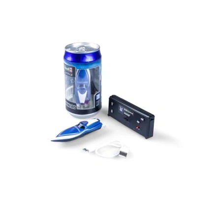 Image de Revell Control 23570 Mini Bateau à Moteur RC Bleu avec contrôle précis 2,4 GHz, 7,5 cm de Long