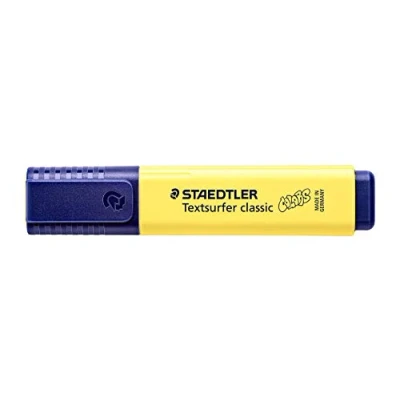 Image de Staedtler Textsurfer Classic 364 Edition Colors Surligneur Pointe Biseau 1 À 5 Mm+D1170 Jaune Boite de 10