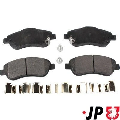 Image de JP GROUP 3463600710 Jeu de plaquettes frein Essieu avant avec indicateur d&#039;usure HONDA: CR V 4, 3