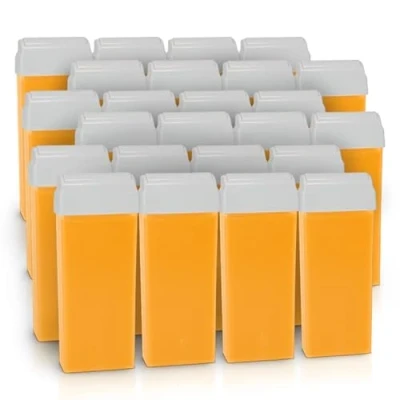Image de Roll On Cire Epilation Miel 24 Recharges Facile à étaler et Retirer