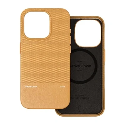 Image de Native Union Étui (Re) Classique 3.0 Compatible MagSafe avec Aimants Intégrés Matériaux Résistants &amp; Recyclés Ultra Durable Protection Antichute de 1,8 m pour iPhone 16 Pro (Kraft)