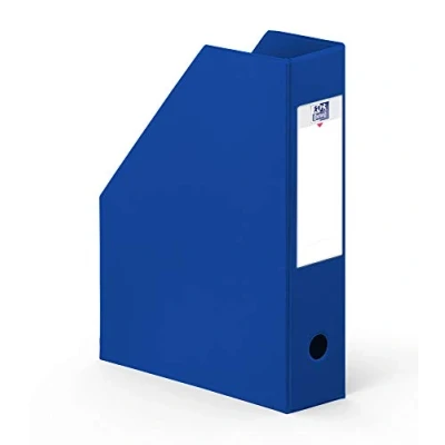 Image de OXFORD Lot de 10 Porte Revues A4 Dos 7cm Couverture Carte Rigide Recouverte PVC Bleu