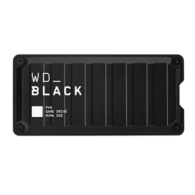 Image de WD_BLACK P40 2 To Disque SSD externe, de jeu portable SSD, jusqu&#039;à 2000 Mo/s, SuperSpeed USB 3.2 Gen 2x2, Compatible avec PC, Xbox et PS5, NVMe Noir