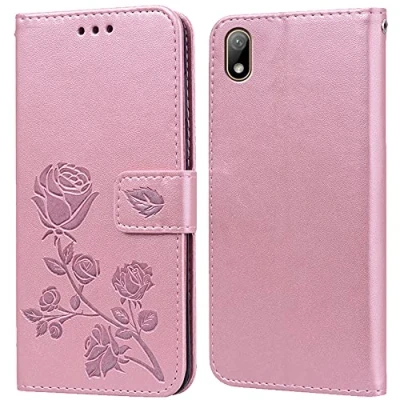 Image de PKQTOP Coque pour Huawei Y5 2019/Honor 8S Housse,Fonction de Support,Fente Carte,Silicone TPU,Flip Étui Case 2019(5.71&quot;)