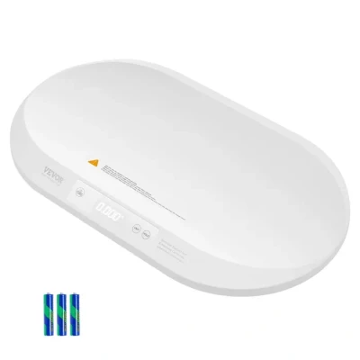 Image de VEVOR Pèse Bébé Numérique, Balance Multifonction avec Ruban à Mesure Intégré, Fonction de Maintien et Tare, Charge 40 kg, 5 Unités, pour Suivi Poids Taille, Tout petit, Animaux Domestiques