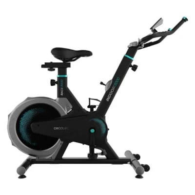 Image de Cecotec Vélo d’appartement avec un volant d&#039;inertie de 13 kg. Pulsomètre. Écran LCD. Support pour dispositifs électroniques Roues d