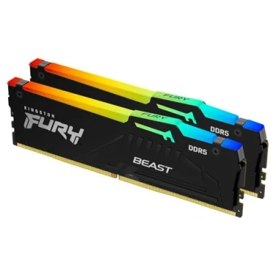 Image de Kingston Technology FURY Beast 16GB 6000MT/s DDR5 CL30 DIMM (Kits de 2) RGB XMP Neuf