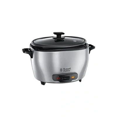 Image de Russell Hobbs Cuiseur de Riz [Familial] Maxicook (5L, 14 portions, 700W, Spatule &amp; Dosette incl., Arrêt Maintien au Chaud Auto, Idéal aussi pour légumes/ poisson etc., Bol antiadhésif) 23570 56