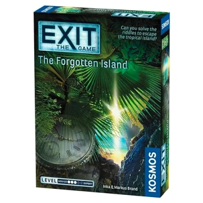 Image de Thames &amp; Kosmos EXIT: The Forgotten Island Level: 3/5 Unique Escape Room Game 1 4 Players Puzzle Solving Strategy Board Games for Adults Kids, Ages 12+ 692858