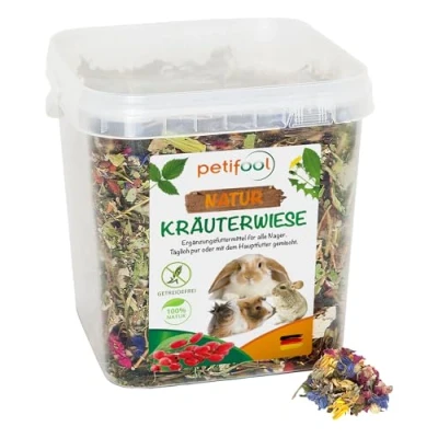 Image de dobar Petifool Nager Complément Herbes, Naturel et Nourriture Saine Lapin, 1er Pack (1 x 380 g)