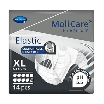 Image de 4x Hartmann MoliCare® Premium Elastic, 10 Tropfen Größe XL B07YDJY58H Packung (14 Stück)