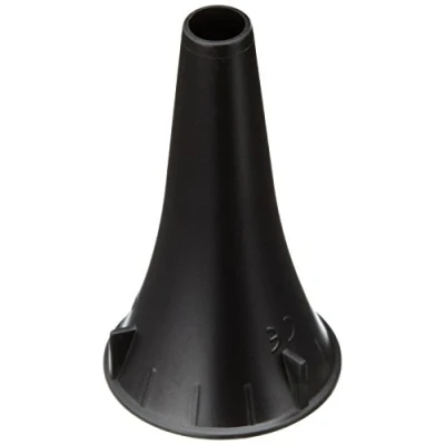 Image de GIMA Lot de 25 spéculums auriculaires à usage unique, Welch Allyn, ø 4 mm, noirs