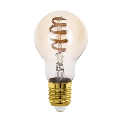 Image de Eglo connect.z Ampoule LED E27 connectée, A60, ZigBee, contrôlable par appli et commande vocale, dimmable, blanc chaud froid, 360 lumens, 5 watts, ambré, design vintage