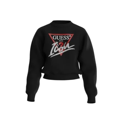 Image de Guess Sweat avec logo pour femme, Noir W4YQ25 KB681 JBLK, , M