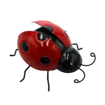 Image de Aimant de réfrigérateur en Forme Coccinelle métal Rouge 9,5 x 4,5 cm