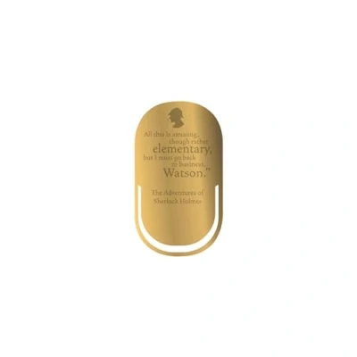Image de Half Moon Bay Marque page amusant en alliage de zinc/émail Sherlock Holmes Bronze 7,1 x 5,3 cm