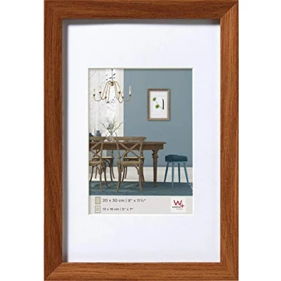 Image de walther design cadre photo chêne foncé 24 x 30 cm avec passe partout, en bois Fiorito EF430P