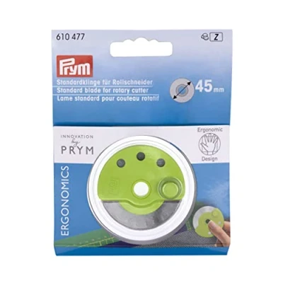 Image de Prym Spare Blade for Rotary Cutter Ergonomics 45 mm x, One Size 610477 1, Acier Inoxydable, Multi Coloured, Taille unique
